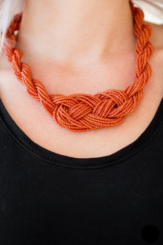 Standing Ovation Necklace- Orange