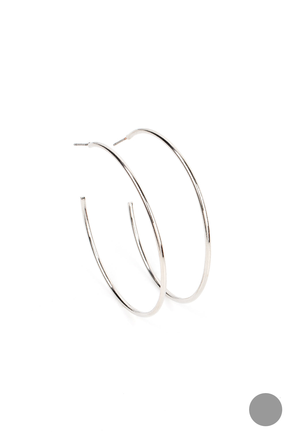 Can I get a Hoop Hoop Earrings- Silver