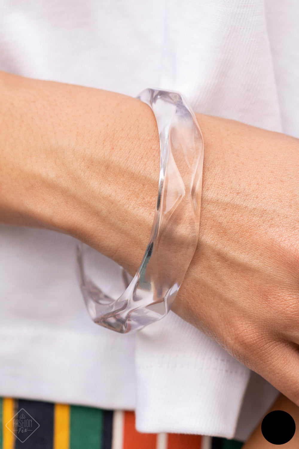Cut Couture Bangle- Clear