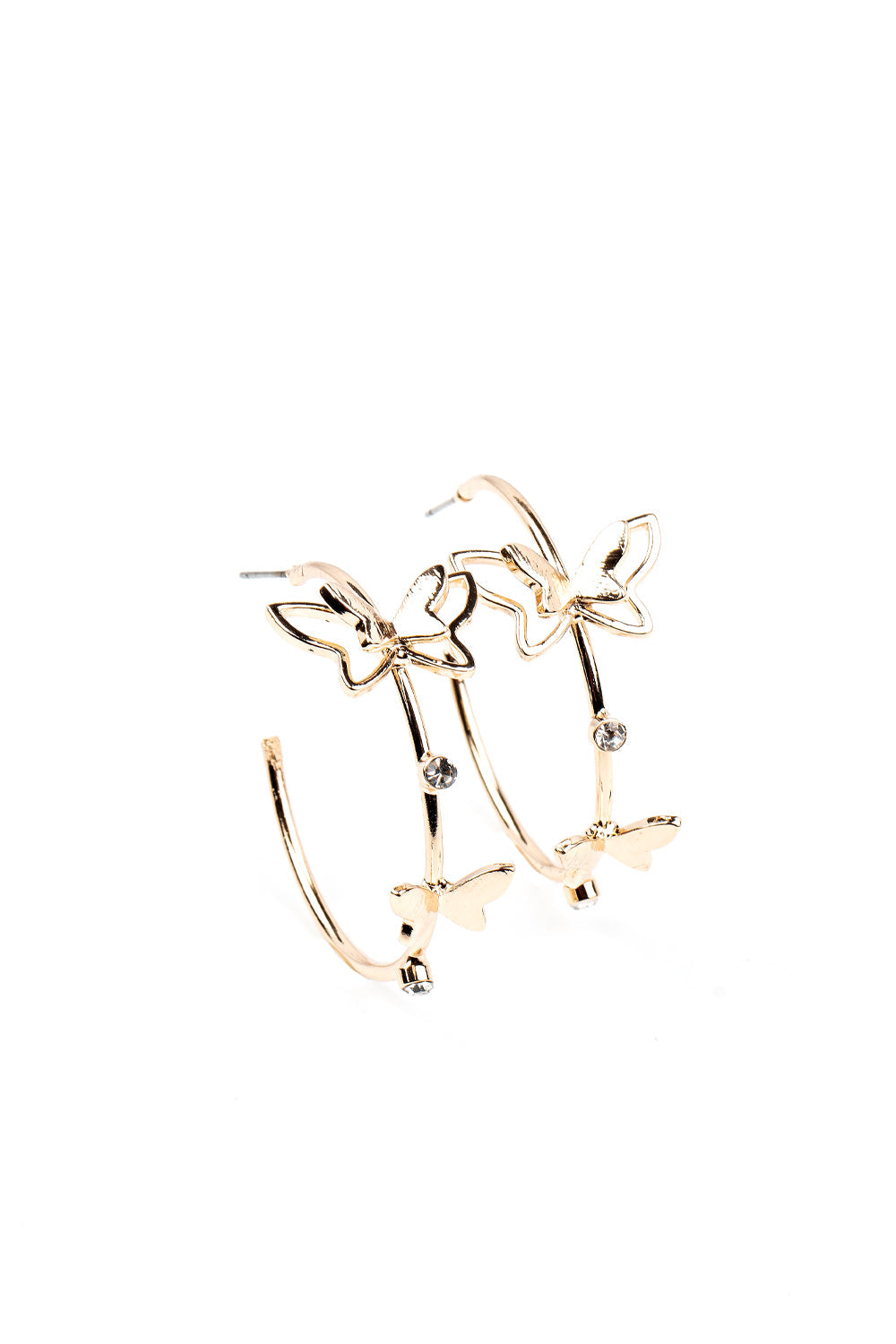 Full Out Flutter Hoop Earrings