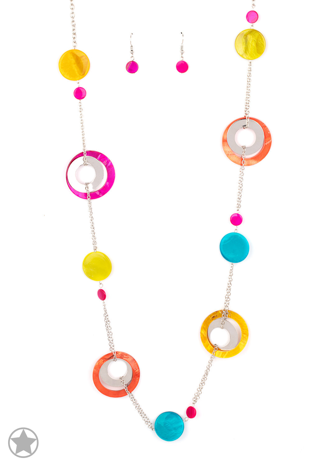 Kaleidoscopically Captivating Necklace- Multi Colored
