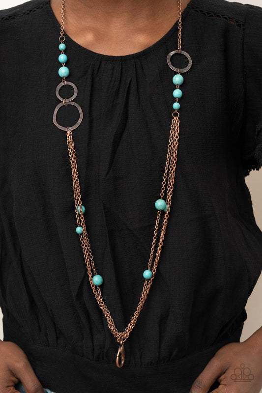 Local Charm Lanyard Necklace- Copper