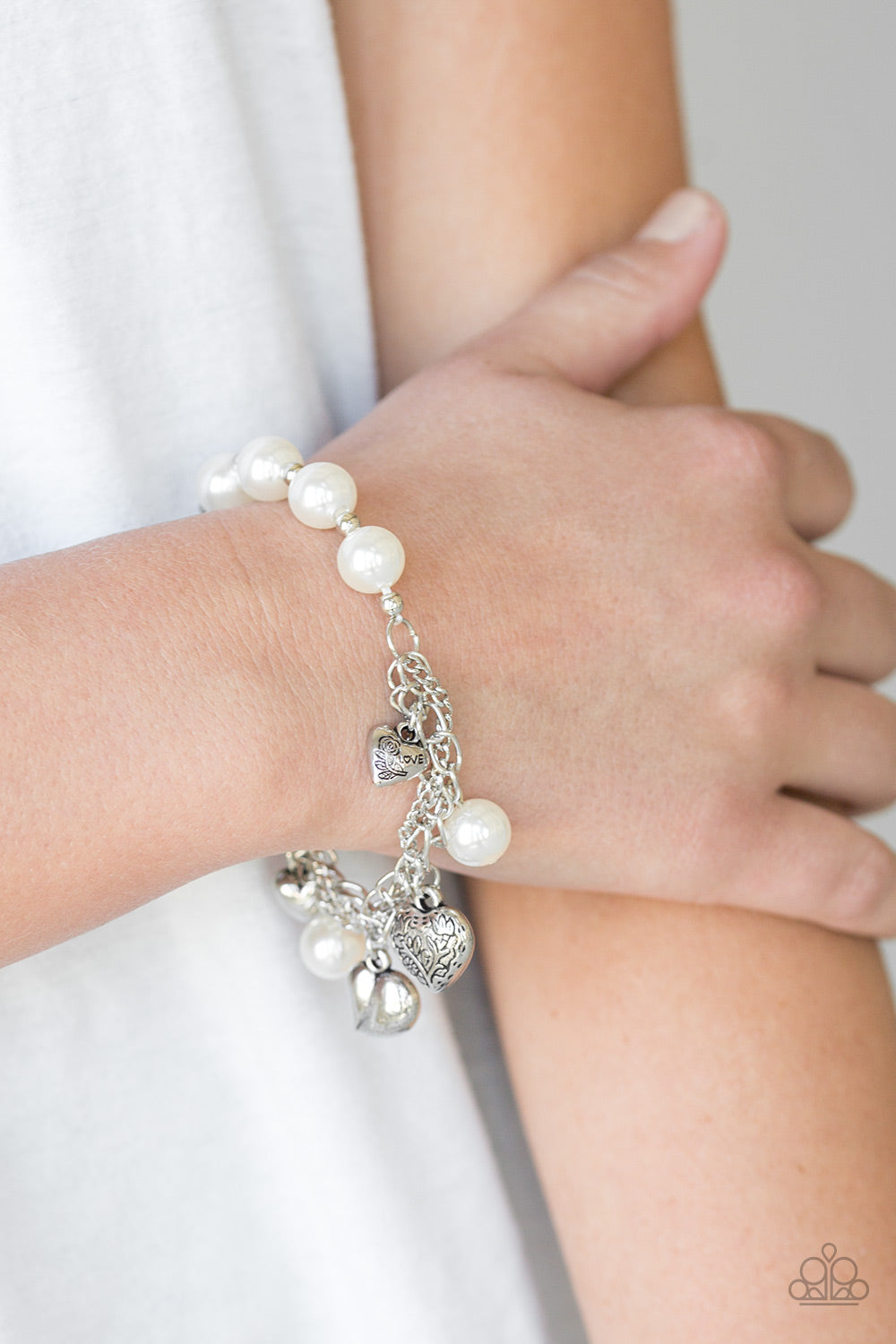 More Amour Bracelet- White