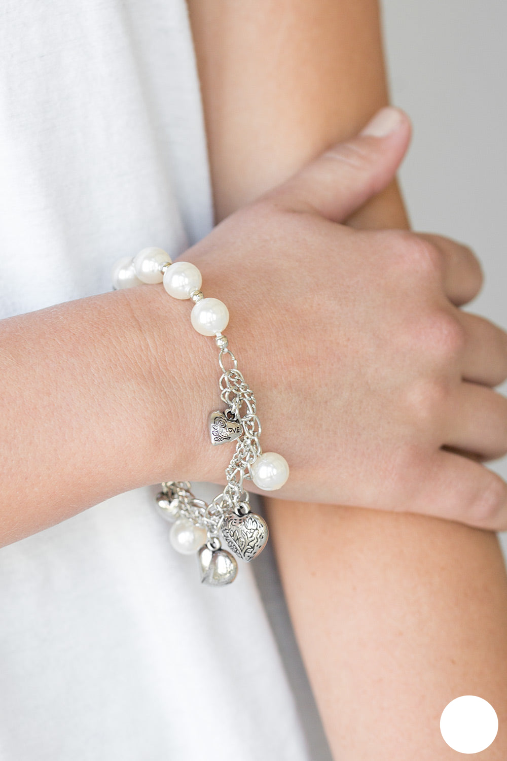 More Amour Bracelet- White