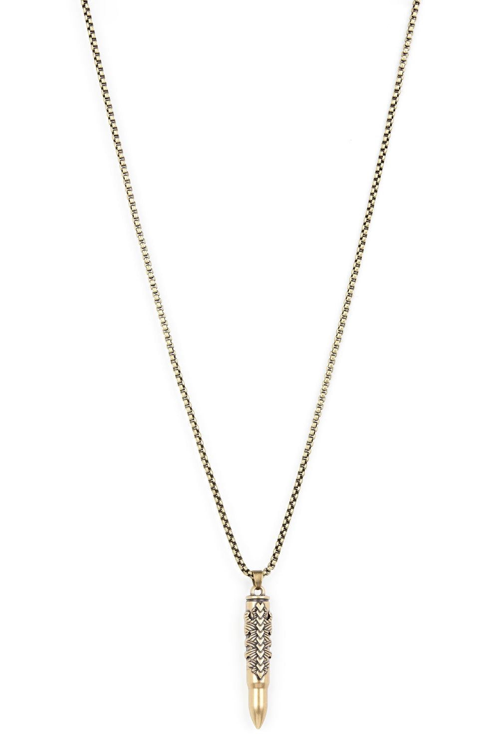 Mysterious Marksman Necklace- Brass