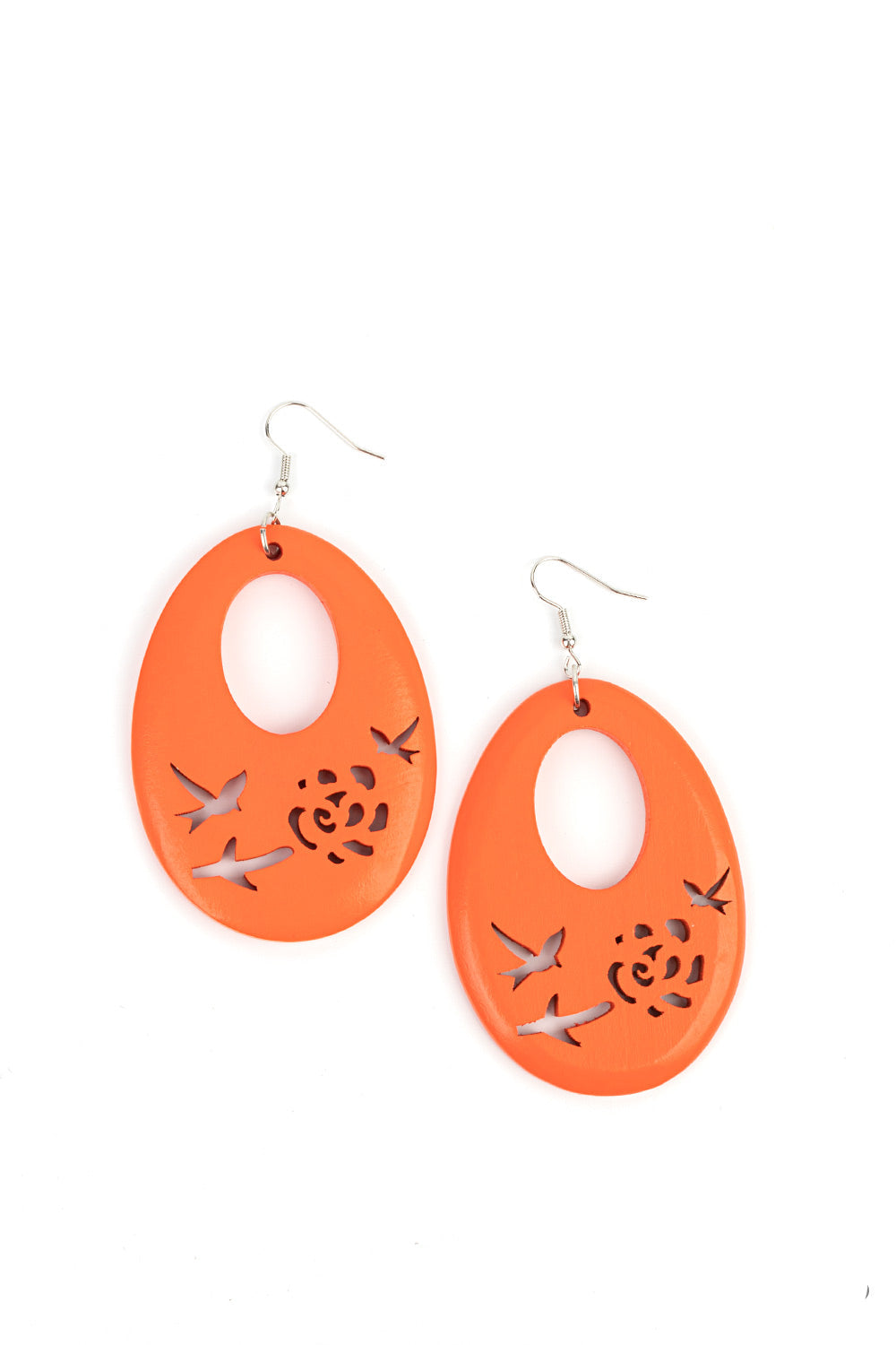 Home TWEET Home Earrings- Orange