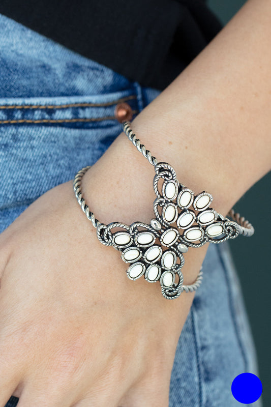 Pleasantly Plains Cuff- White