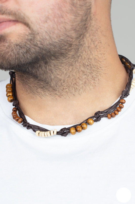 Tiki Tour Necklace- Brown