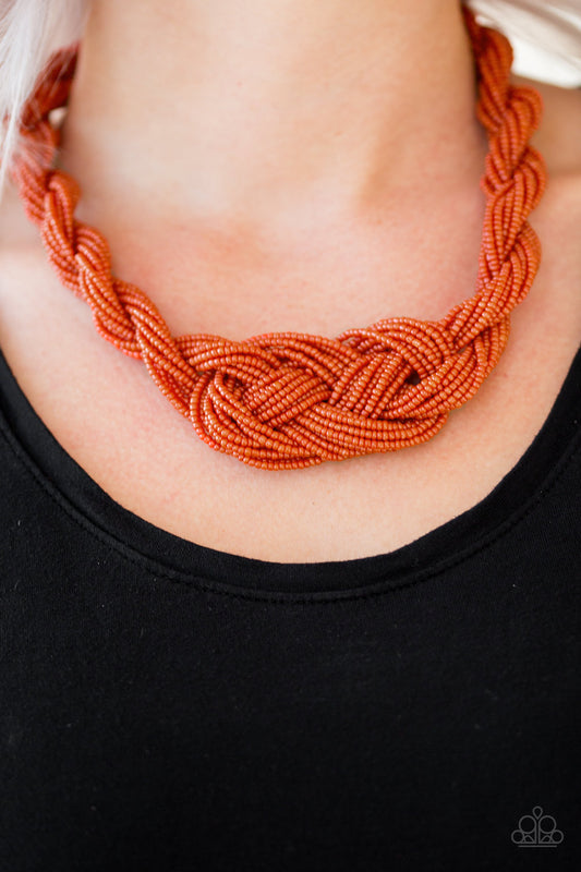 Standing Ovation Necklace- Orange