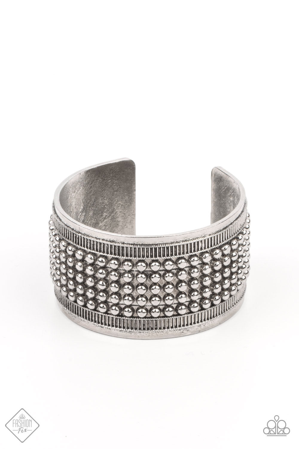 Bronco Bust Cuff- Silver