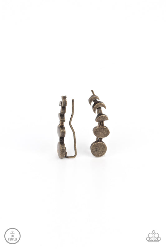 Its just a phase Earrings- Brass