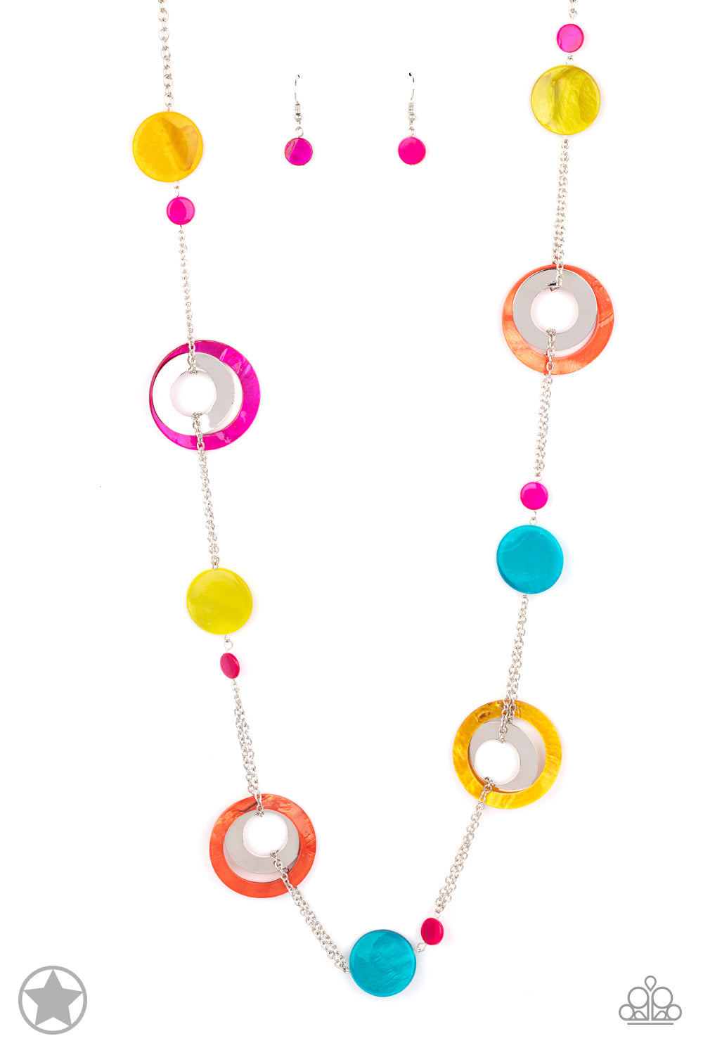 Kaleidoscopically Captivating Necklace- Multi Colored