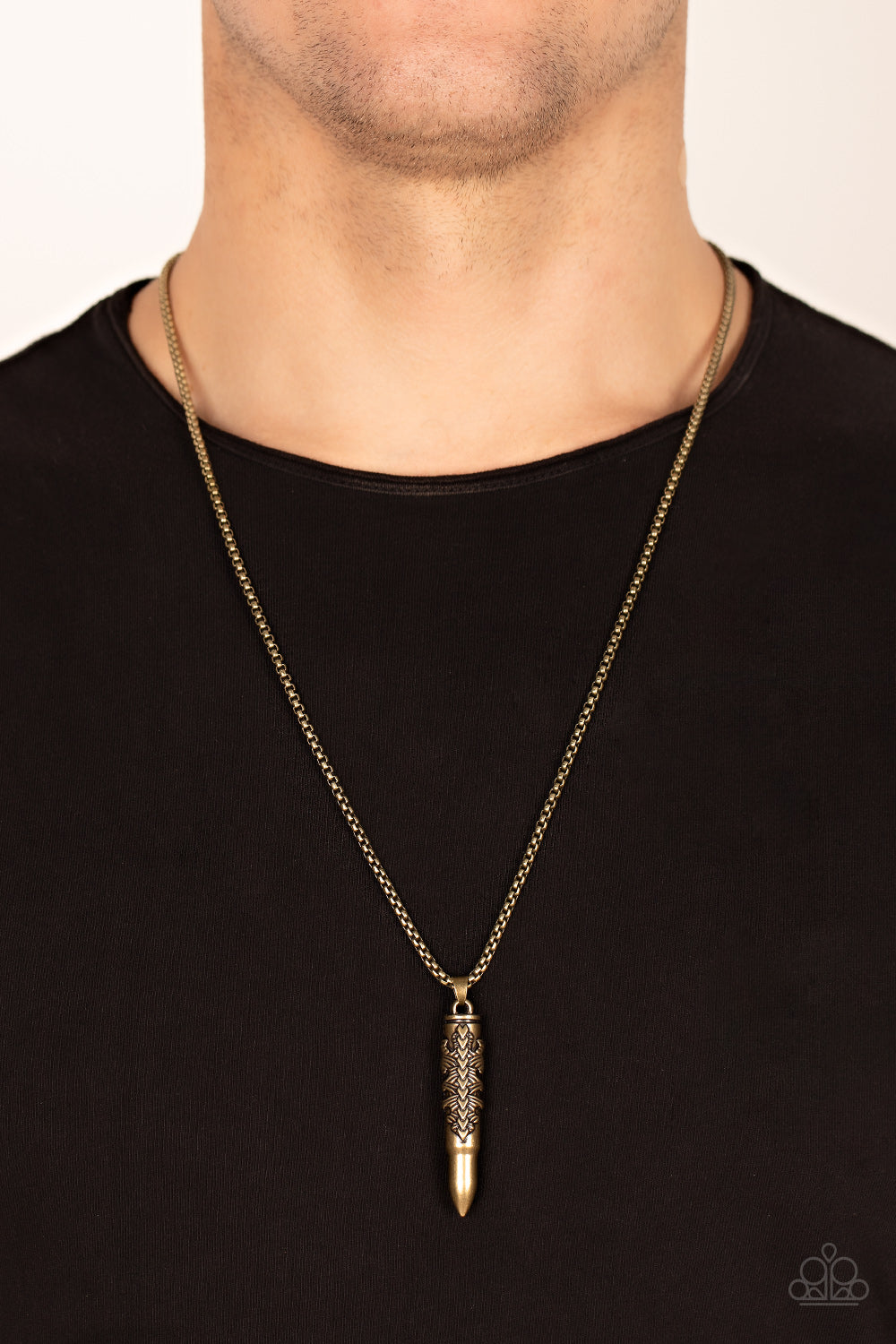 Mysterious Marksman Necklace- Brass