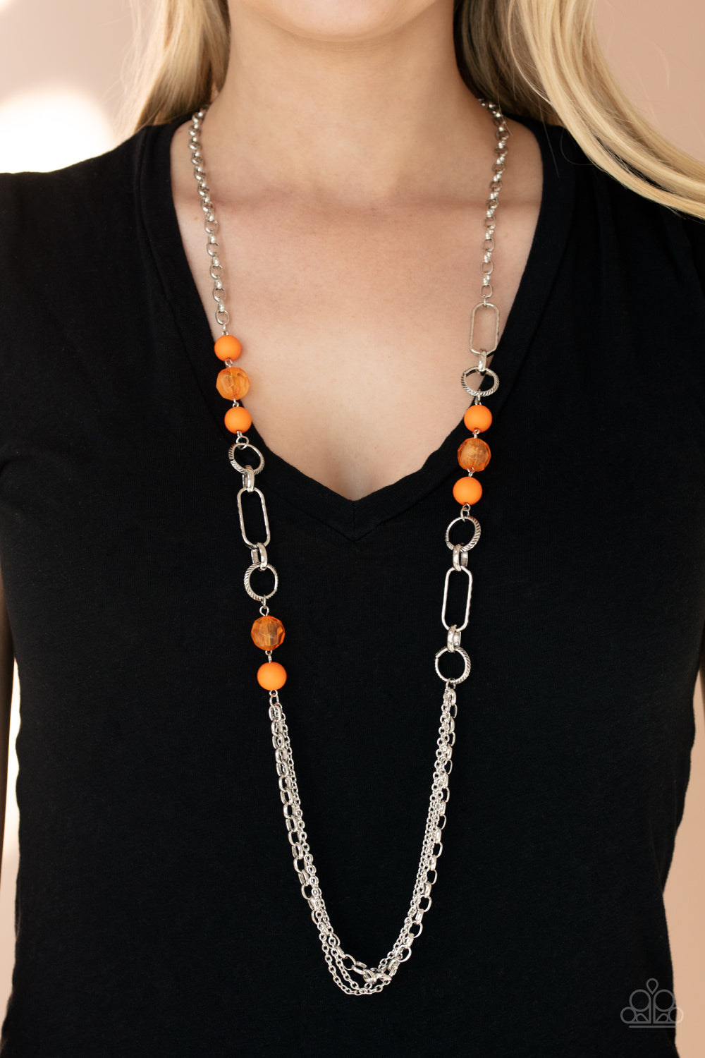 Popular Opinion Necklace- Orange