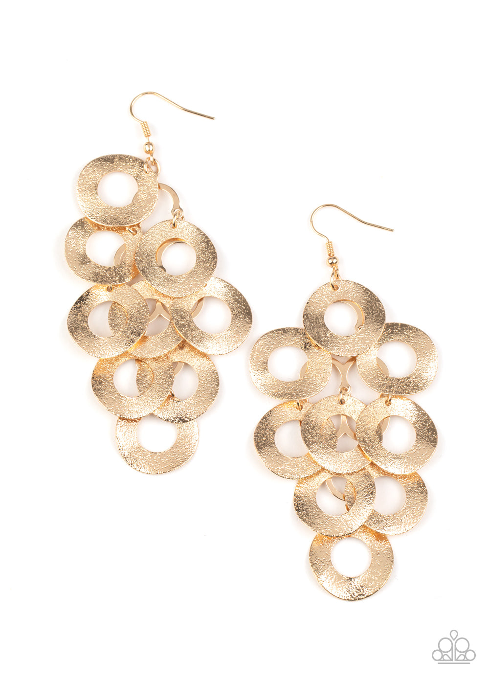 Scattered Shimmer Gold Earrings