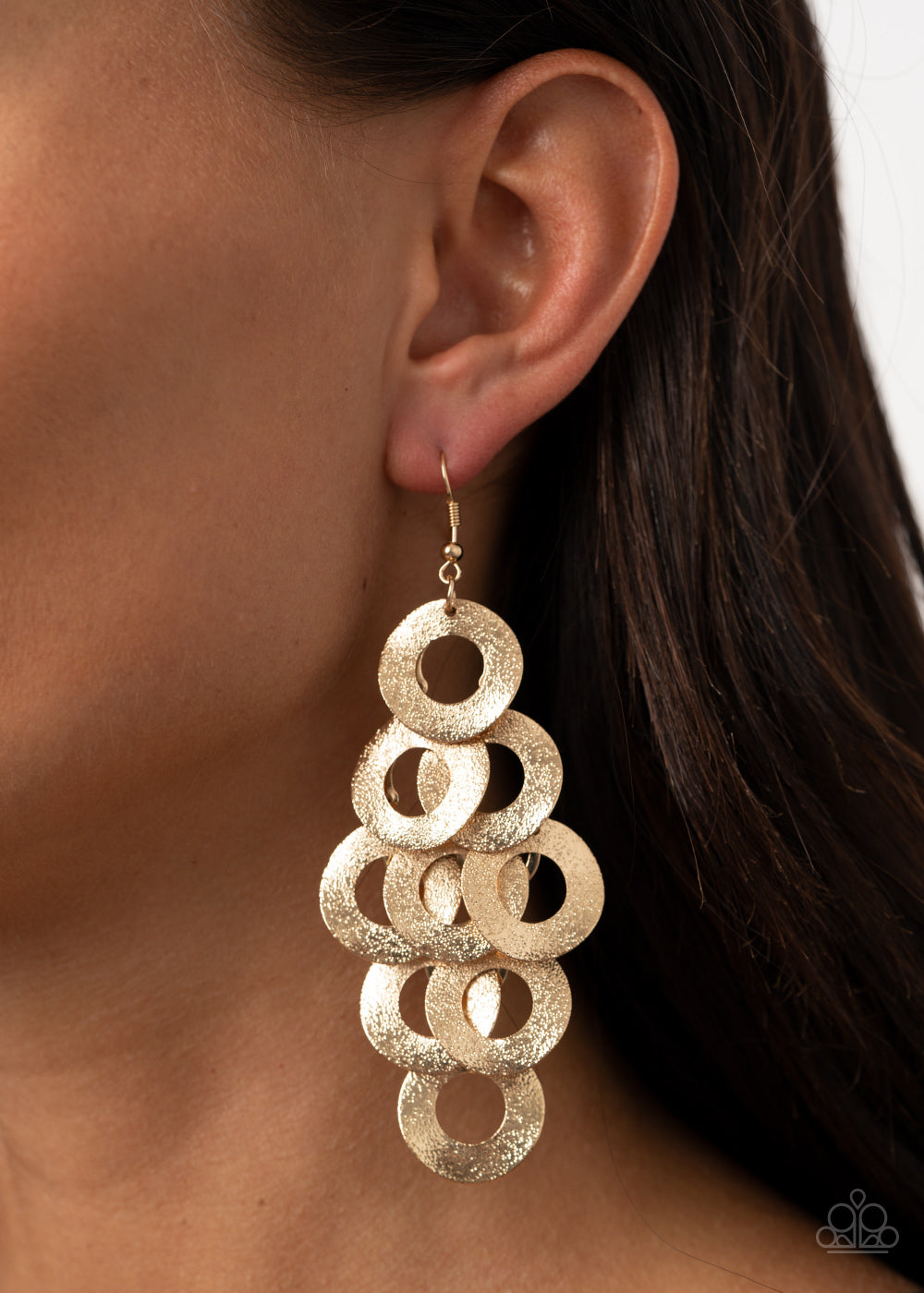 Scattered Shimmer Gold Earrings