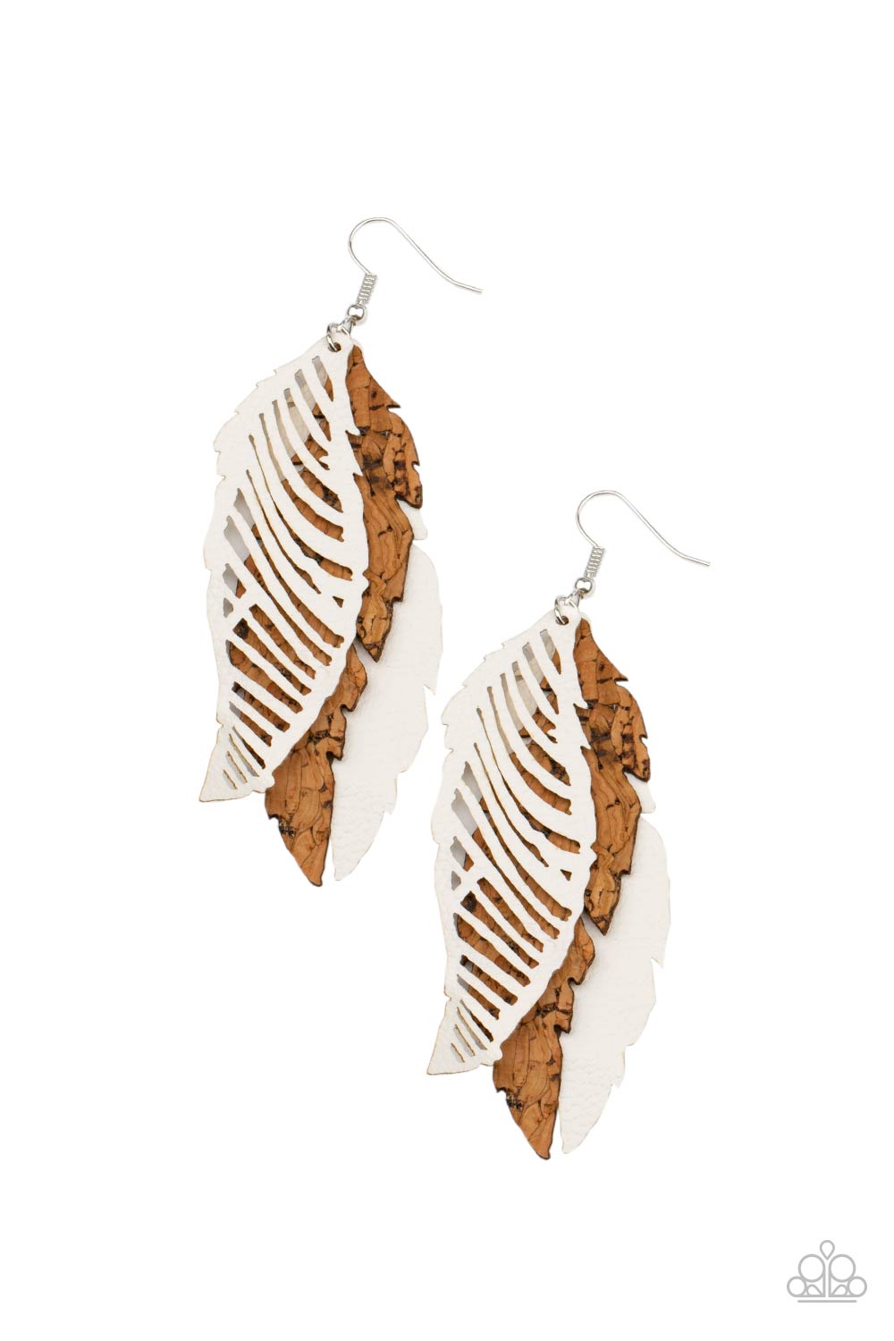 Winging off the Hook Earrings- White